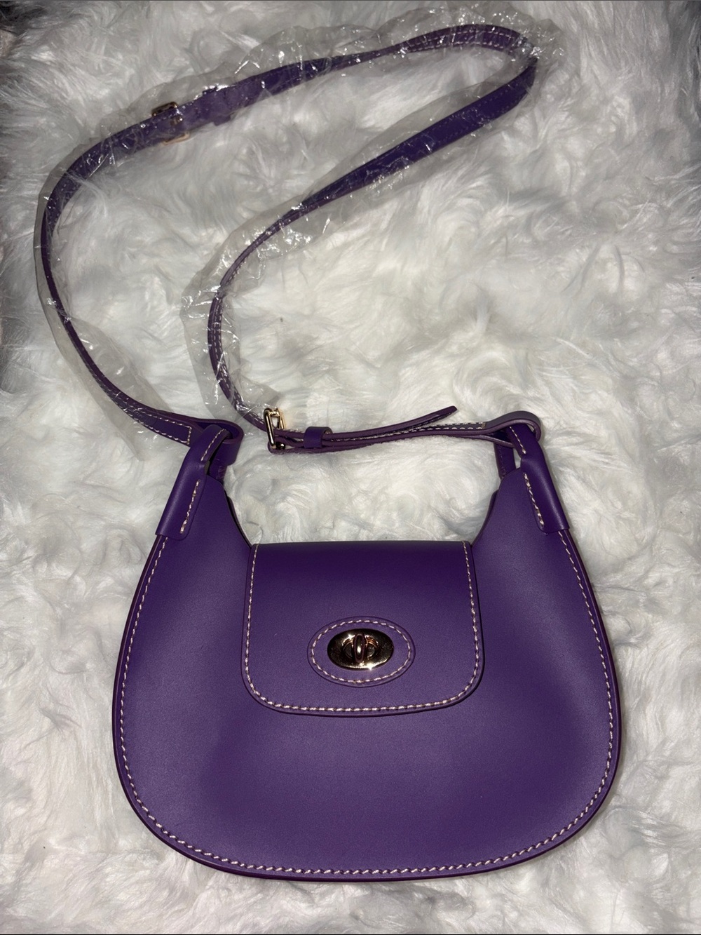 Dooney & Bourke Purple Crossbody Hobo Bag